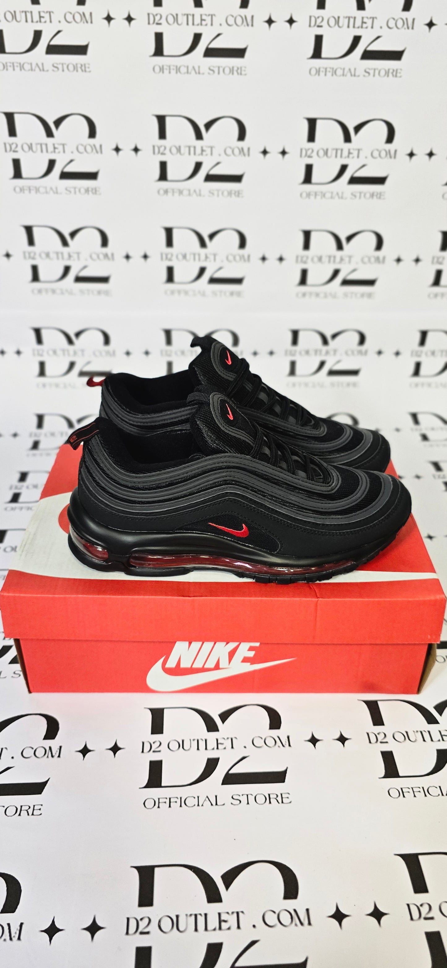 NIKE AIR MAX 97 NERO ROSSO