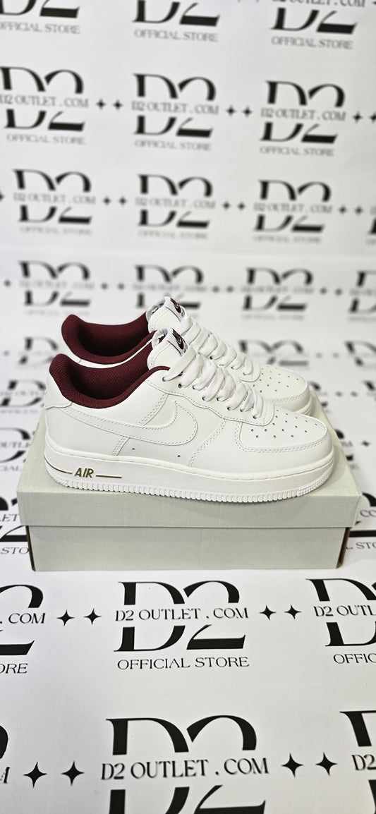 Nike AIR FORCE WHITE BORDAUX