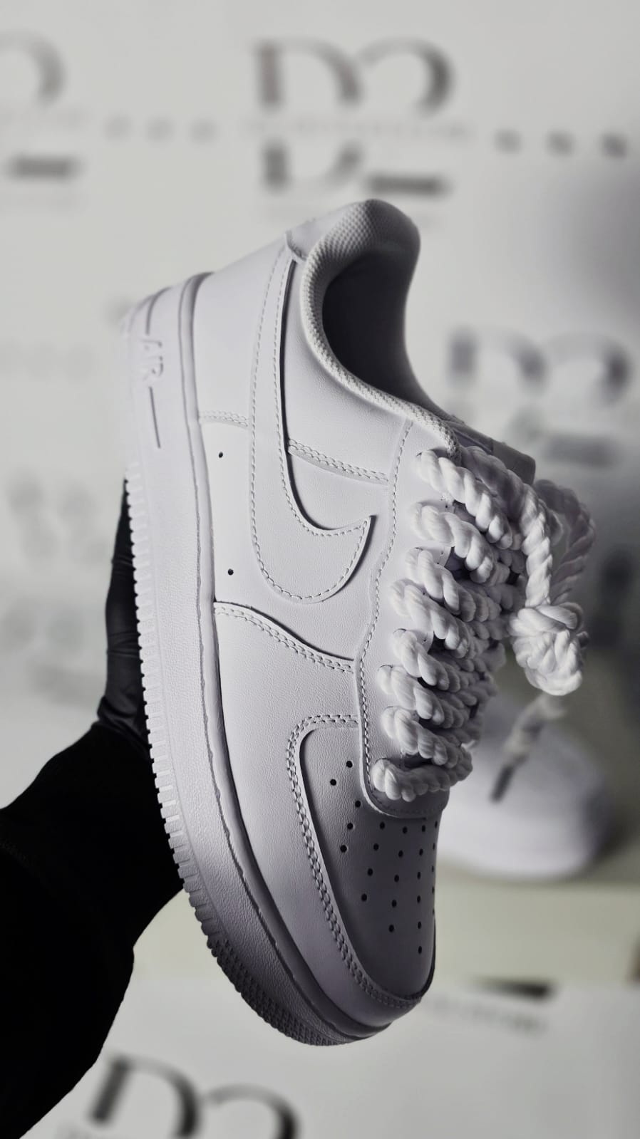 Nike air force lacci corda
