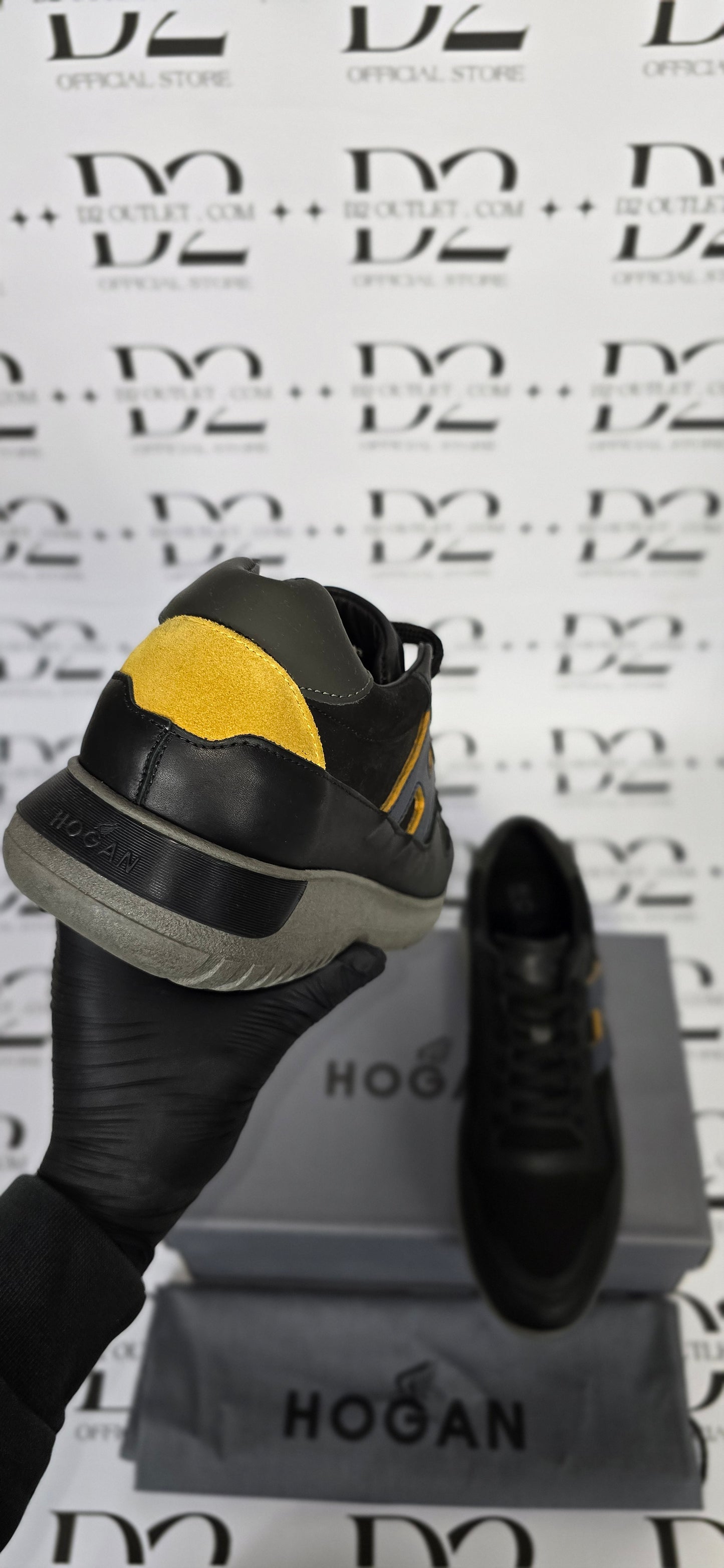 HOGAN INTERCATIBE 3 BLACK YELLOW