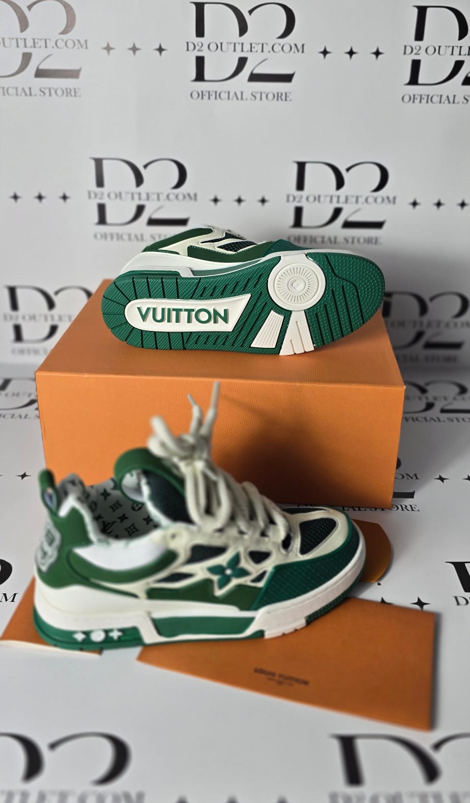 LV skate Green white