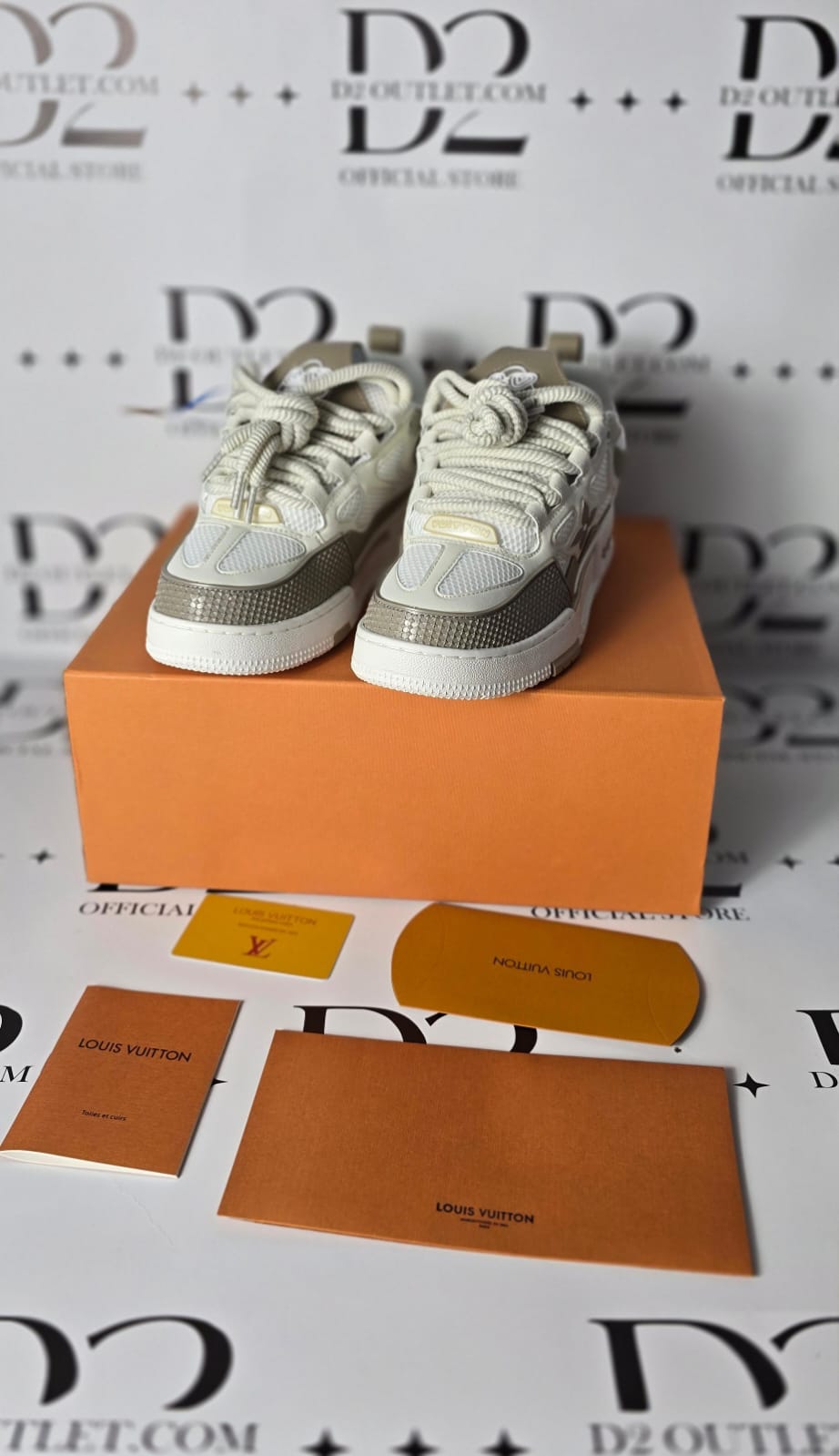LV Skate Brown white