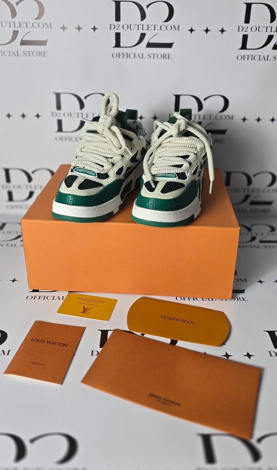 LV skate Green white