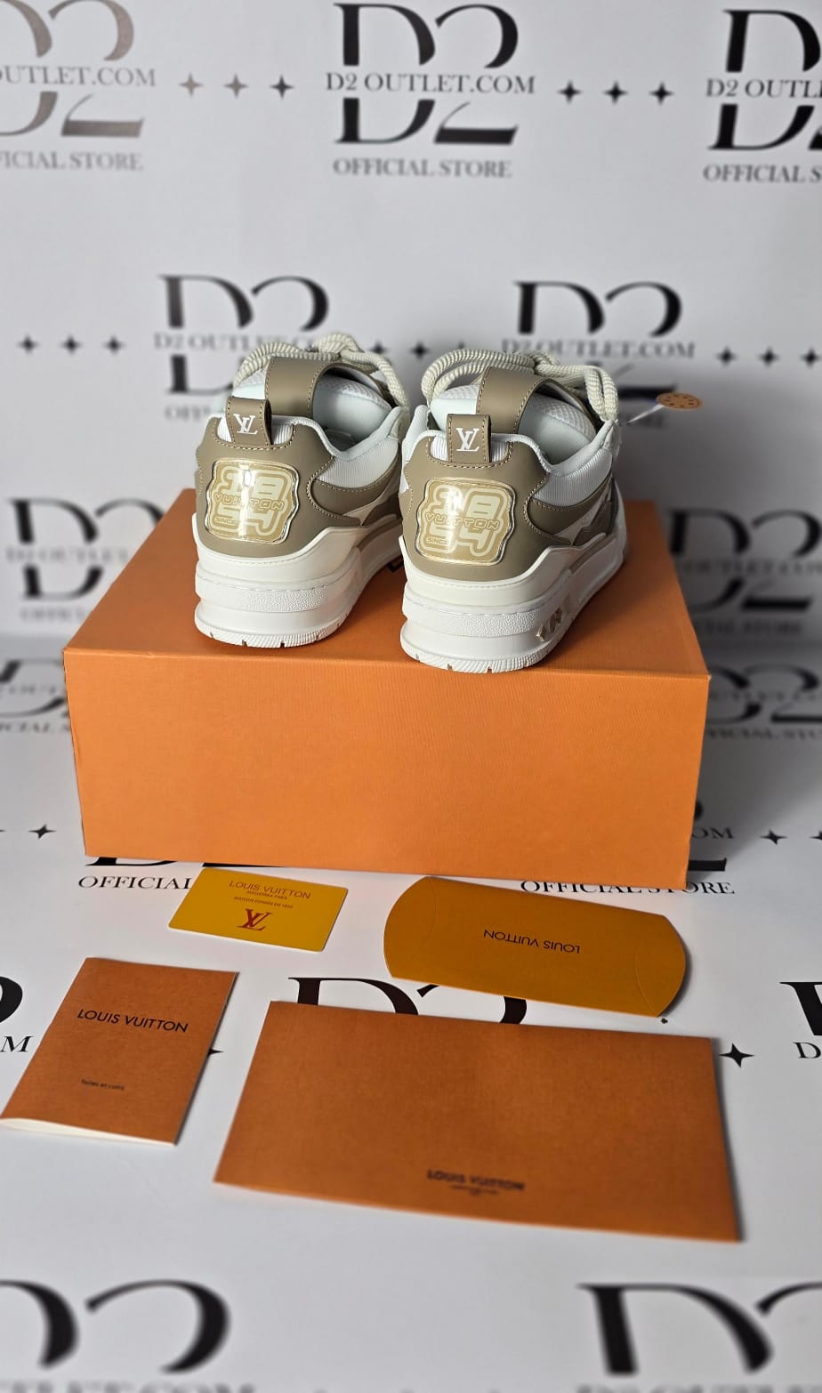 LV Skate Brown white