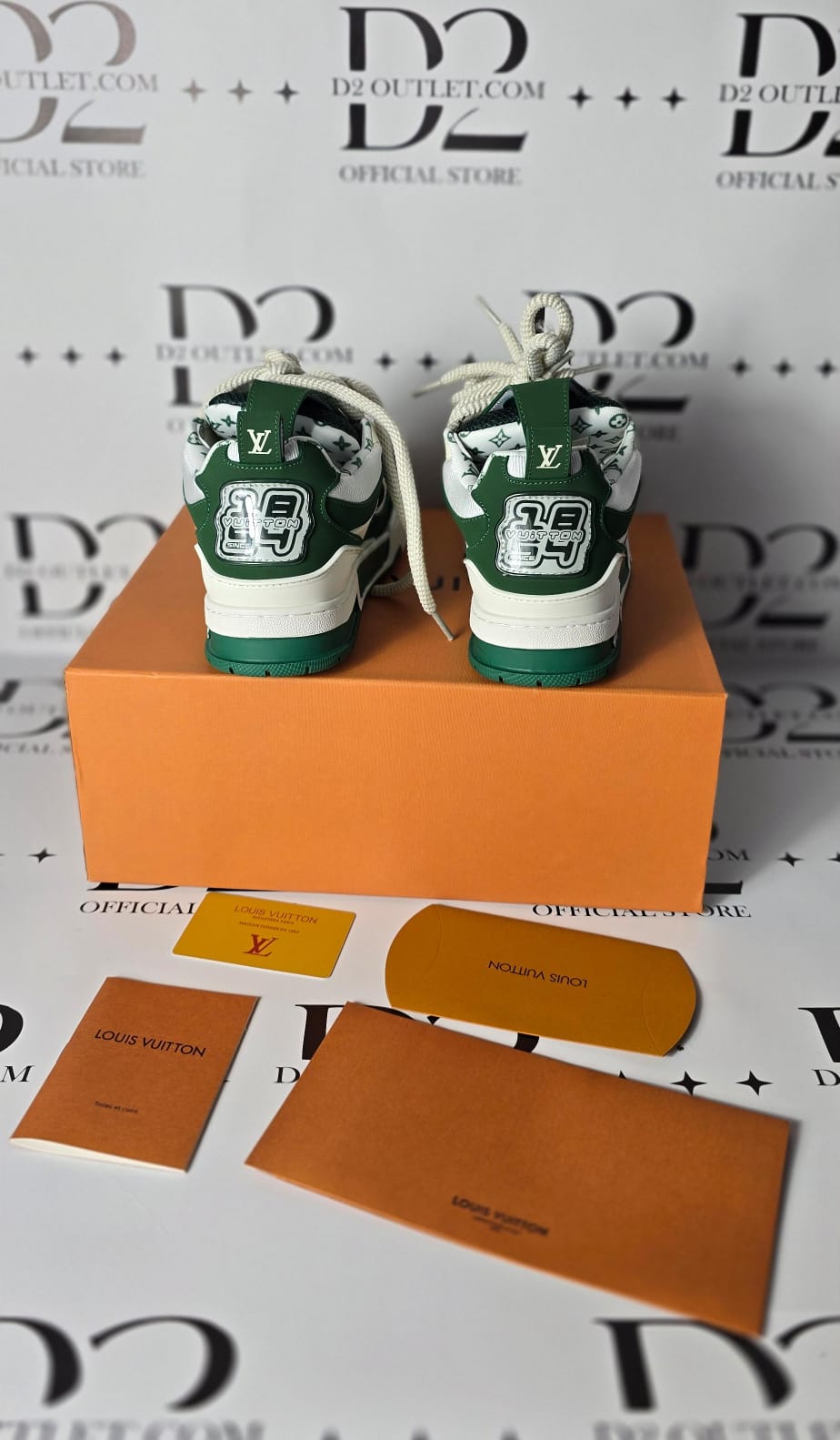 LV skate Green white