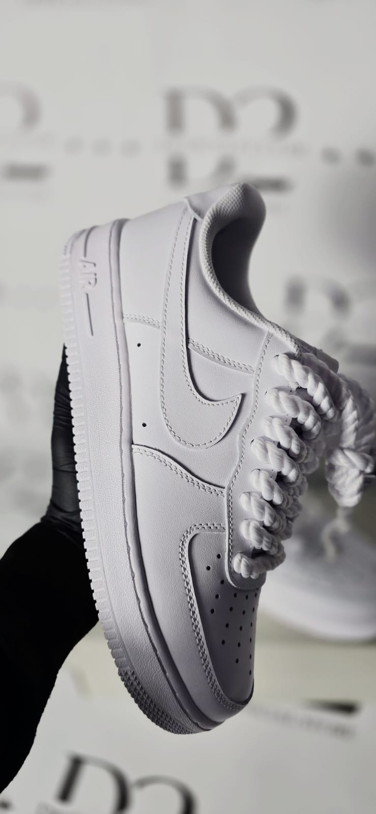 Nike air force lacci corda