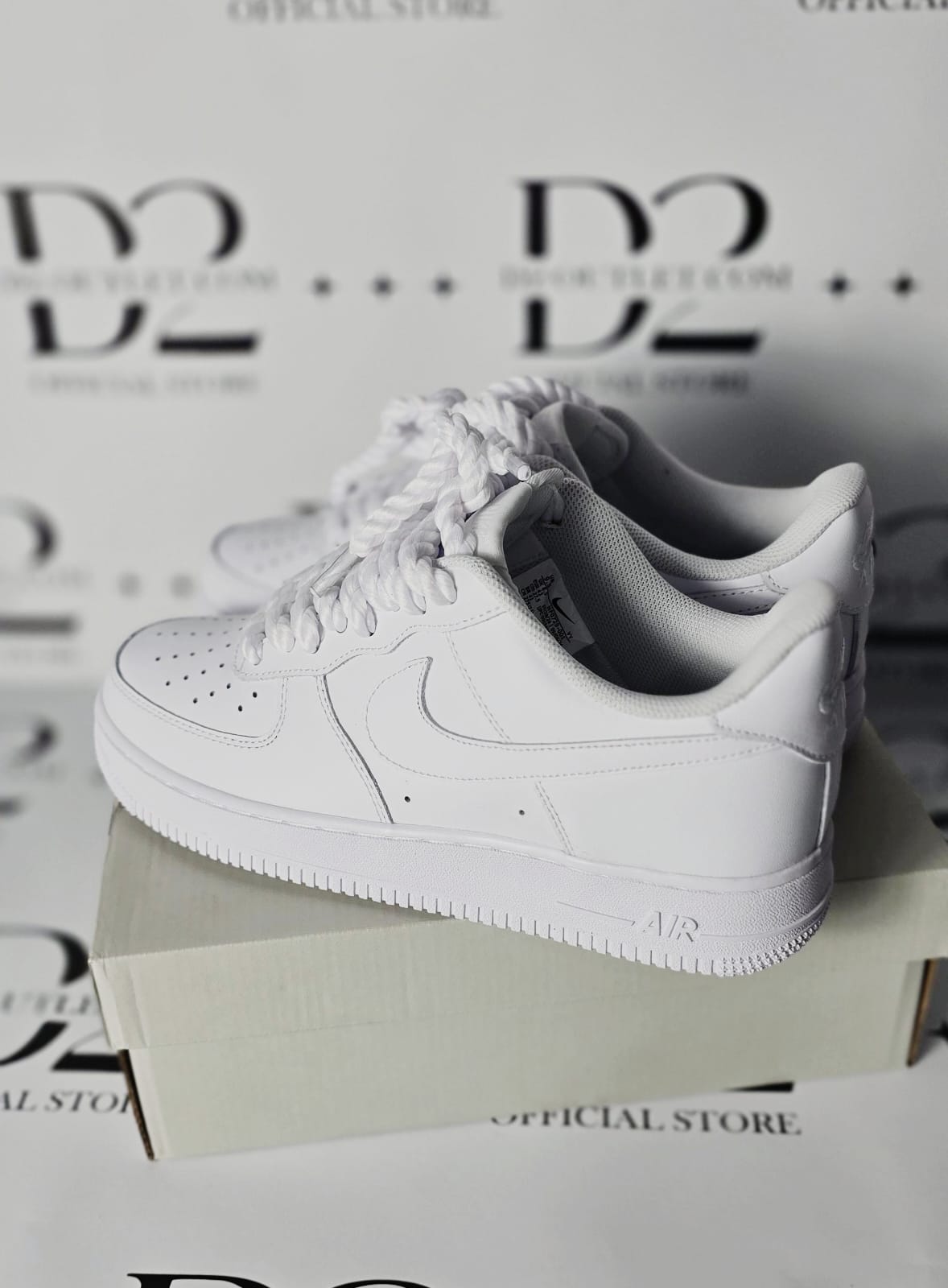 Nike air force lacci corda