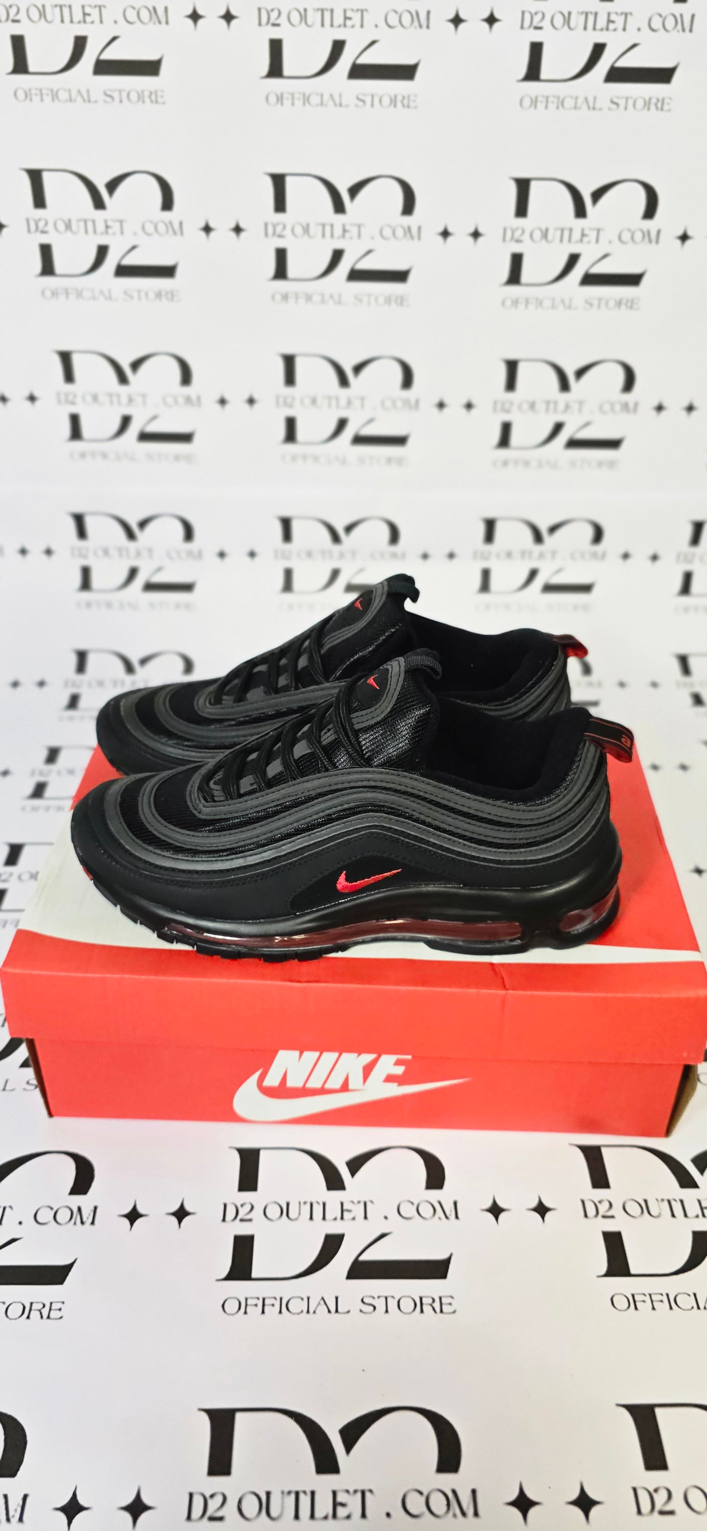 NIKE AIR MAX 97 NERO ROSSO