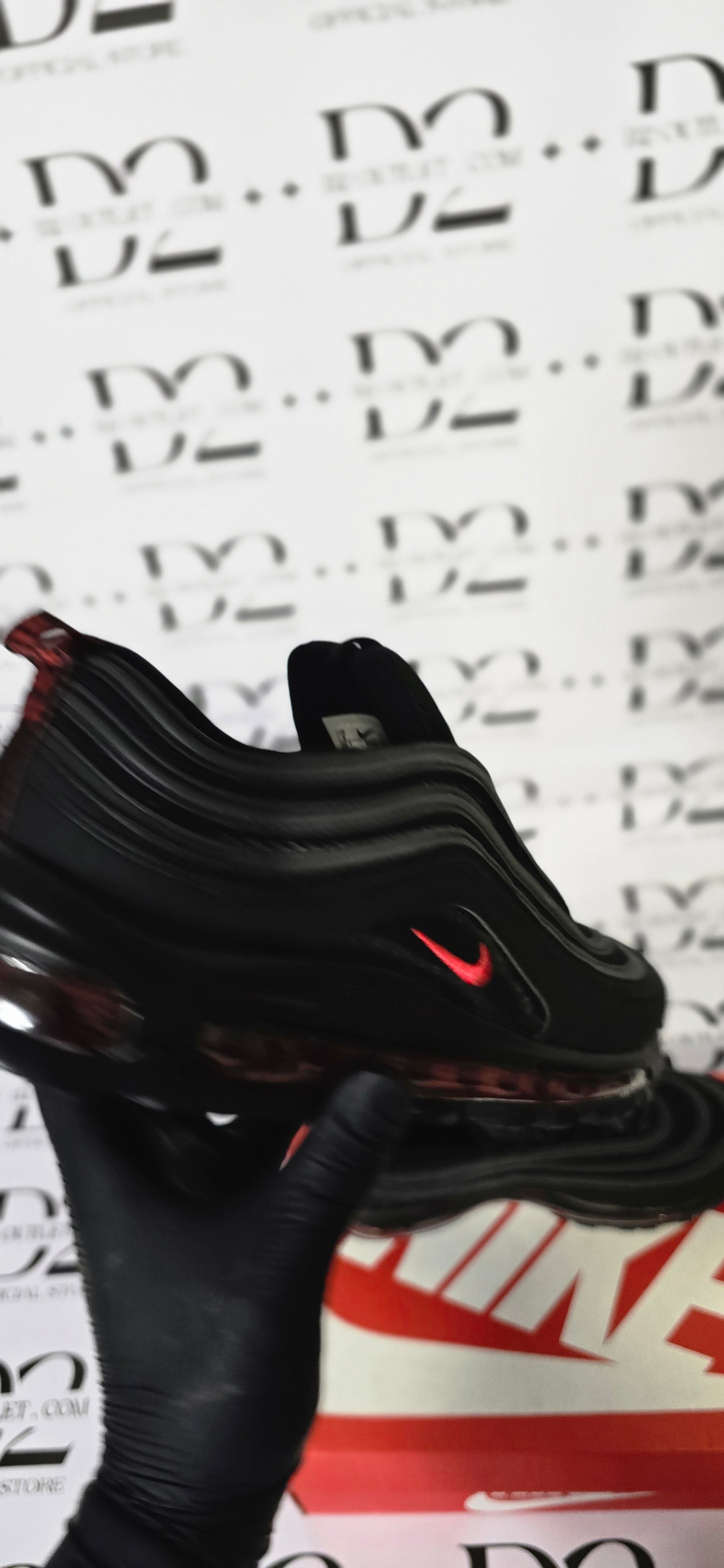 NIKE AIR MAX 97 NERO ROSSO